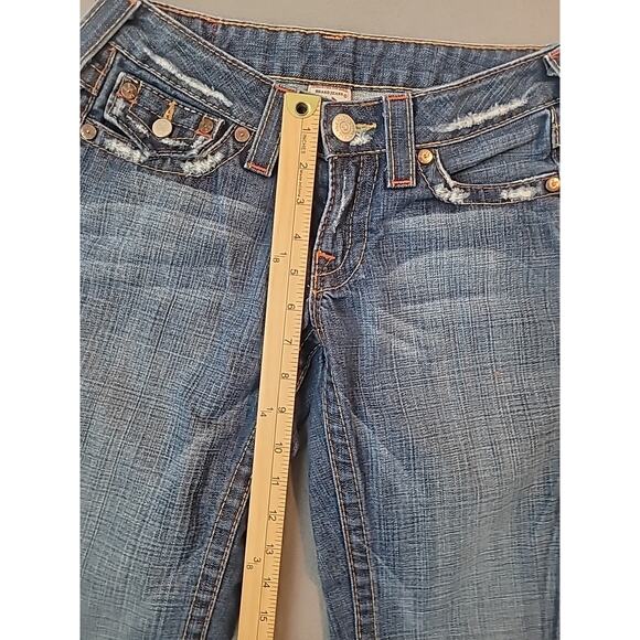 Vintage True Religion Joey Flare Jeans 26 USA Made Y2K - Picture 6 of 10